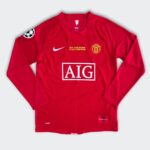 Camisola Manchester United Home 2008-2009 Manga Longa
