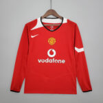 Camisola Manchester United Home 2004-2005 Manga Longa