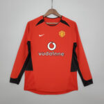 Camisola Manchester United Home 2002-2003 Manga Longa