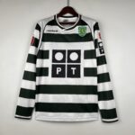 Camisa Sporting Home 2001-2002 Manga Longa