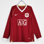 Camisola Manchester United Home 2006-2007 Manga Longa